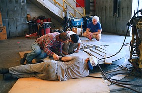 Hal Stowers worked closely, hands on with the fabricators.
